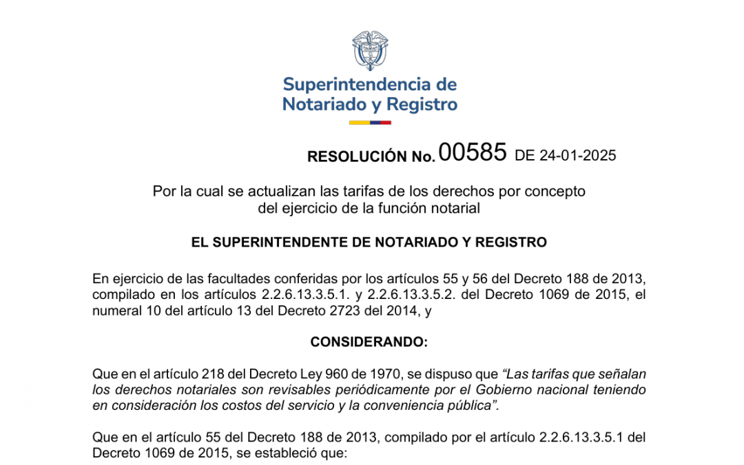 COSTOS NOTARIALES